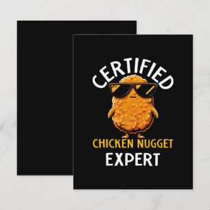 Zertifizierter Hühnchen-Nugget-Experte Mitteilungskarte