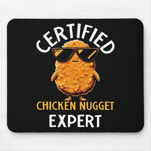 Zertifizierter Hühnchen-Nugget-Experte Mousepad (Vorne)