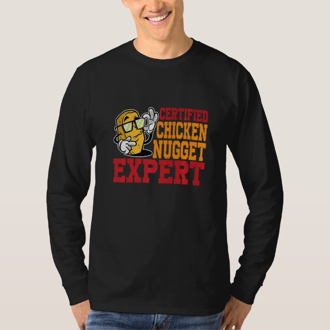 Zertifizierter Hühnchen-Nugget-Experte T-Shirt (Vorderseite)