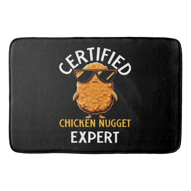 Zertifizierter Hühnernugget-Experte Badematte (Vorderseite)