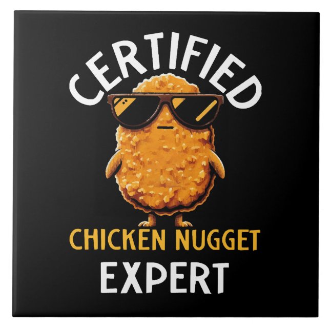 Zertifizierter Hühnernugget-Experte Fliese (Vorderseite)