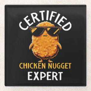 Zertifizierter Hühnernugget-Experte Glasuntersetzer