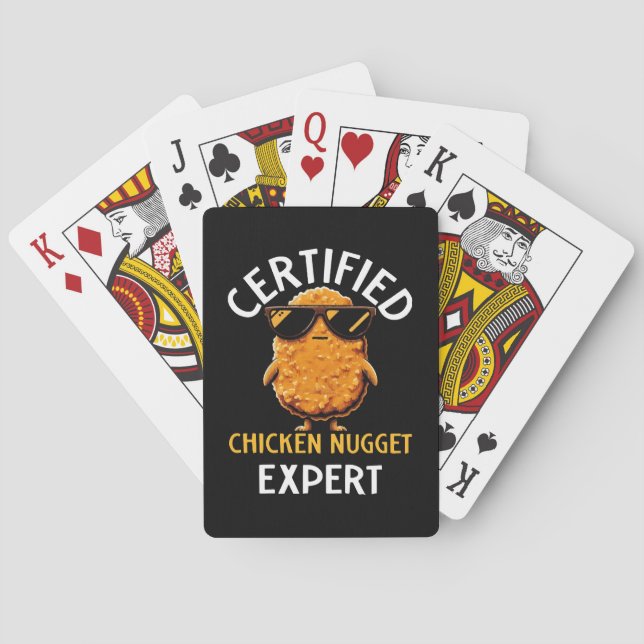 Zertifizierter Hühnernugget-Experte Spielkarten (Rückseite)