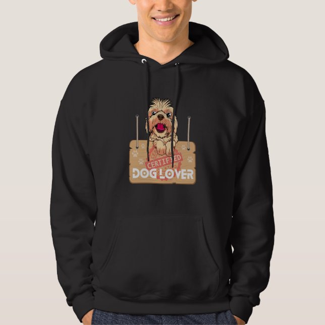 Zertifizierter Hund Lover Hoodie (Vorderseite)