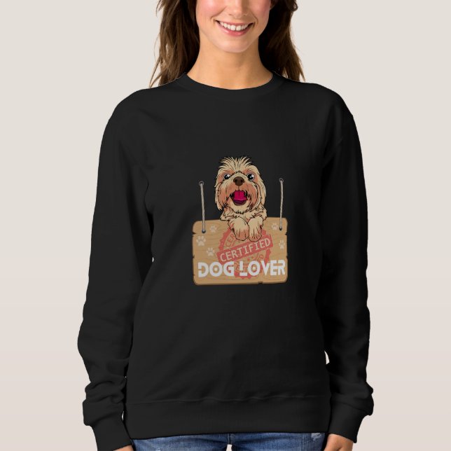 Zertifizierter Hund Lover Sweatshirt (Vorderseite)