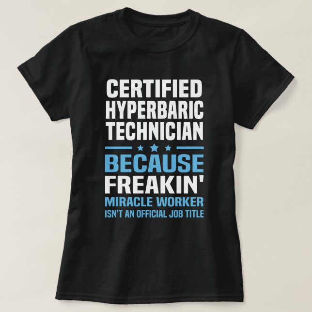 Zertifizierter Hyperbariker T-Shirt (Design vorne)
