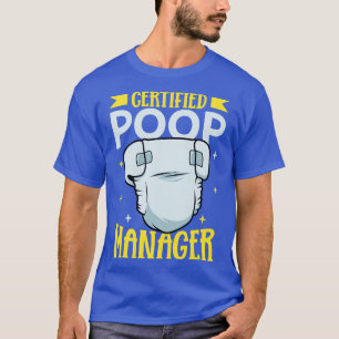 zertifizierter Kack Manager-Wähler T-Shirt