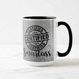 Zertifizierter Klugscheißer Silber Tasse