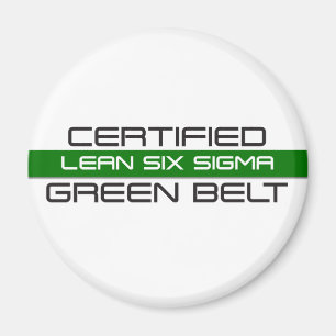 Zertifizierter Lean Six Sigma Green Belt Magnet
