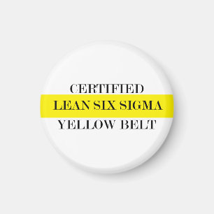 Zertifizierter Lean Yellow Belt Magnet
