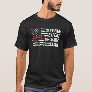 Zertifizierter mechanischer Vater Amerikanischer F T-Shirt