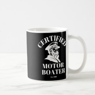 Zertifizierter Motorbootfahrer Lustiger Segler Sch Kaffeetasse