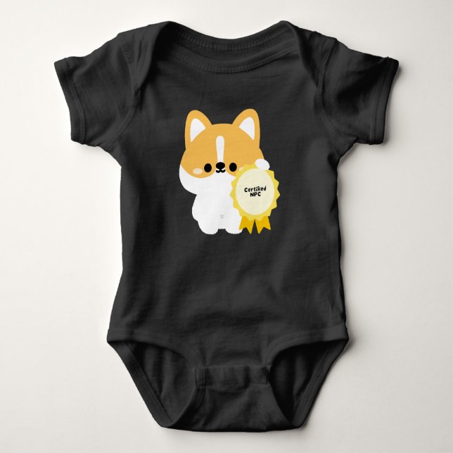 Zertifizierter NPC Corgi Baby Strampler (Vorderseite)