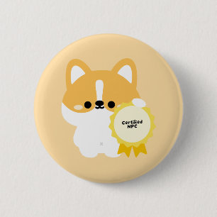 Zertifizierter NPC Corgi Button