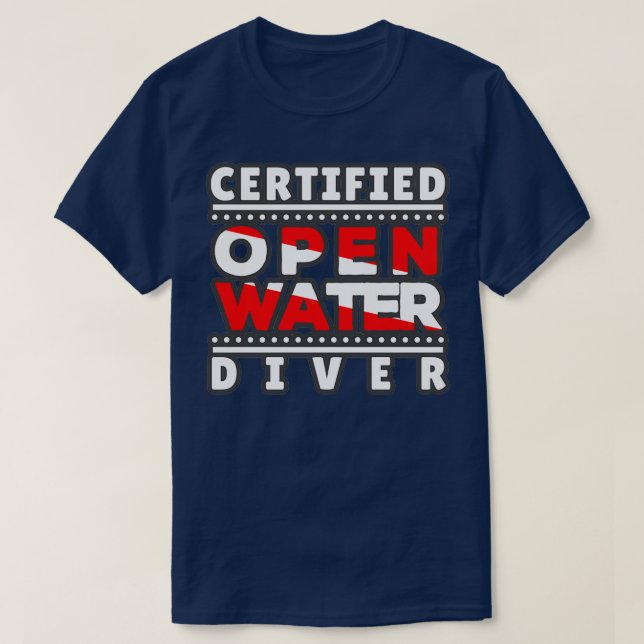 Zertifizierter Openwater Diver T-Shirt (Design vorne)