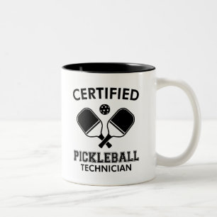 Zertifizierter Pickleball-Techniker Zweifarbige Tasse