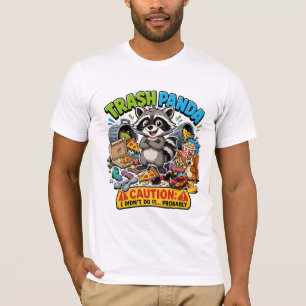 Zertifizierter Problem-Ersteller Lustiger Waschbär T-Shirt