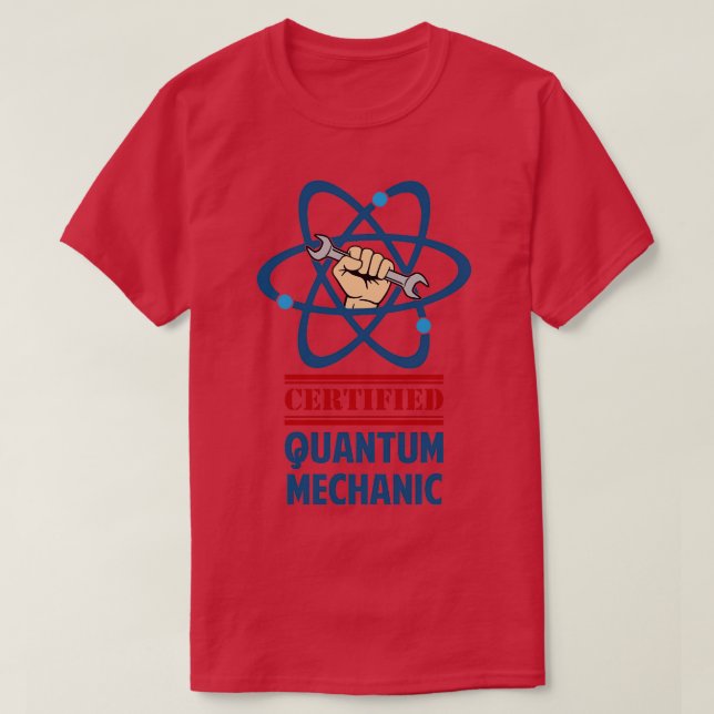 Zertifizierter Quantenmechanismus T-Shirt (Design vorne)