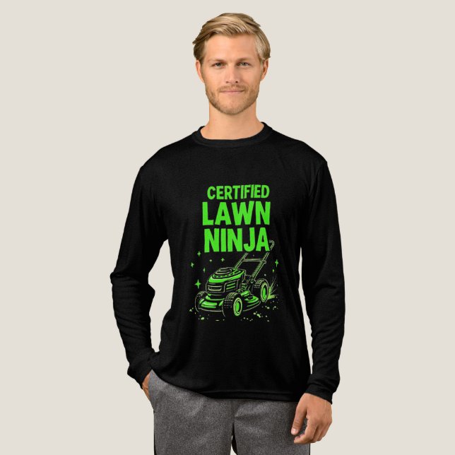 Zertifizierter Rasen Ninja Tri-Blend Shirt (Volle Vorderseite)