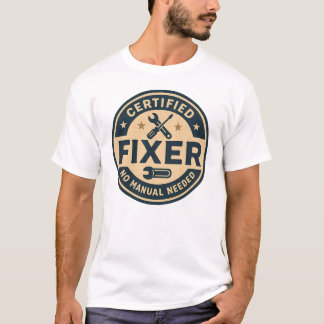 Zertifizierter Reparateur – Vintage-Reparatur-Abze T-Shirt