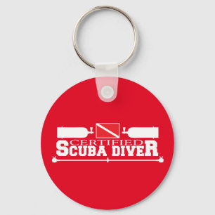Zertifizierter Scuba Diver Schlüsselanhänger