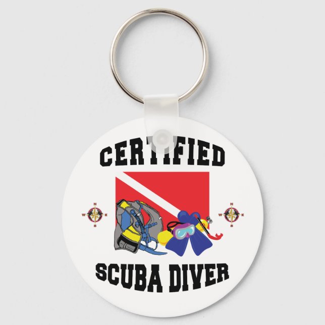 Zertifizierter SCUBA Diver Schlüsselanhänger (Vorderseite)