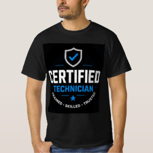 ✅ Zertifizierter Techniker - Professioneller Servi T-Shirt