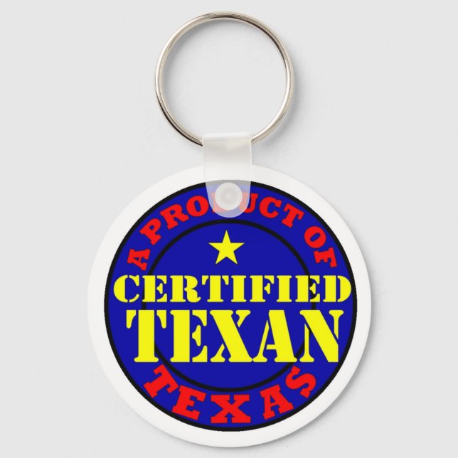 ZERTIFIZIERTER TEXAN SCHLÜSSELANHÄNGER (Vorderseite)