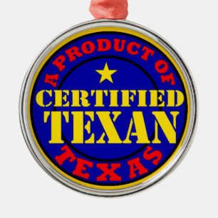 ZERTIFIZIERTER TEXAN SILBERNES ORNAMENT