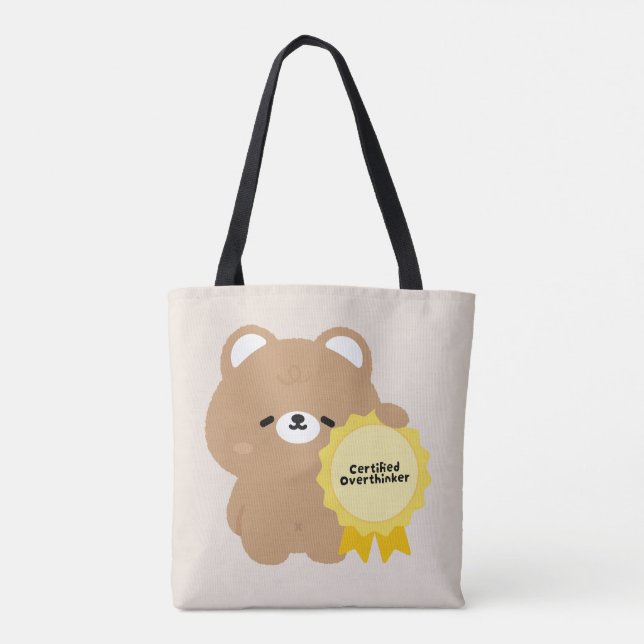 Zertifizierter Überdenker Braunbär  (Rückseite)