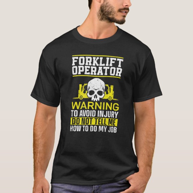 Zertifizierter Vintager Gabelstapler T-Shirt (Vorderseite)