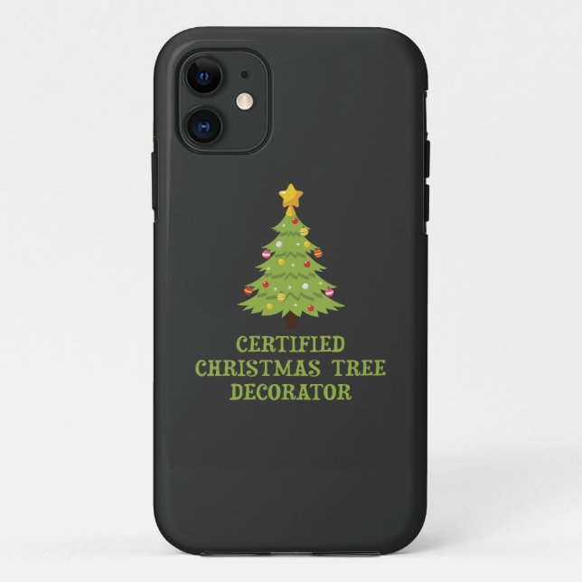 Zertifizierter Weihnachtsbaumdekorator Case-Mate iPhone Hülle (Rückseite)