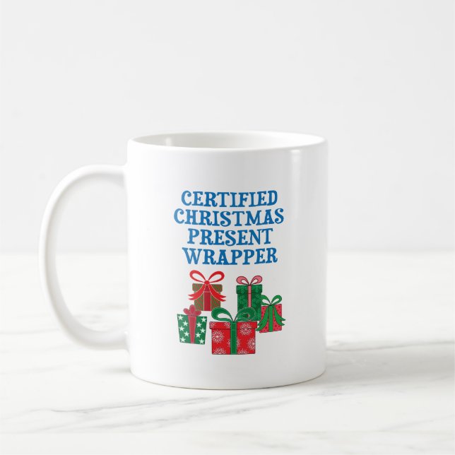 Zertifizierter Weihnachtsmann Kaffeetasse (Links)