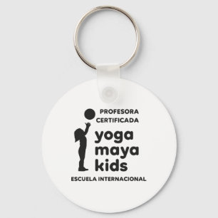 Zertifizierter Yoga Maya Kids-Lehrer, Uni-Erwachse Schlüsselanhänger