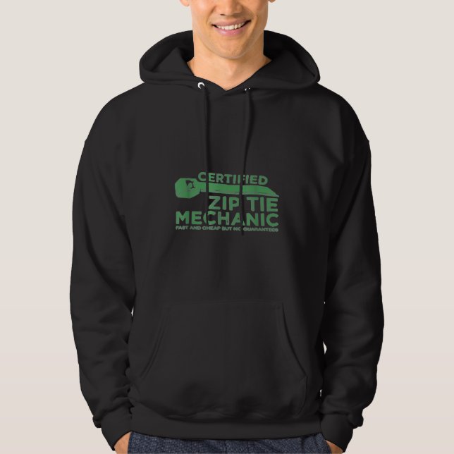 Zertifizierter Zip-Krawatte Hoodie (Vorderseite)