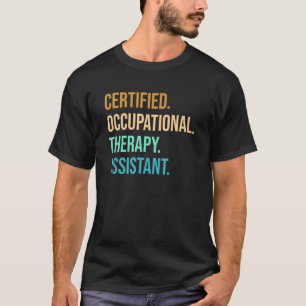 Zertifiziertes Cota für den Assistenten für Arbeit T-Shirt