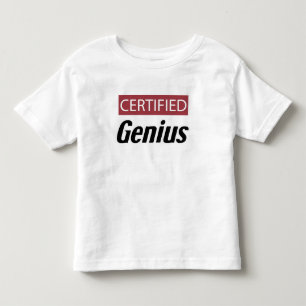 Zertifiziertes Genie Kleinkind T-shirt