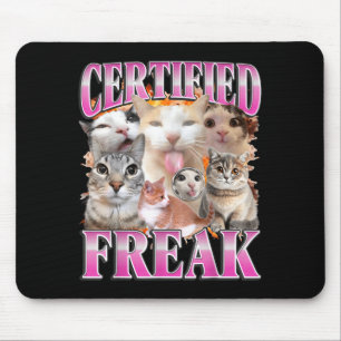 Zertifiziertes Katzen-Grafik-Bootleg lustiger Gen- Mousepad