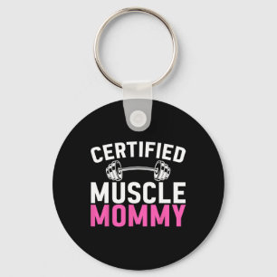Zertifiziertes Muskel-Mummy-Krafttraining Workout Schlüsselanhänger
