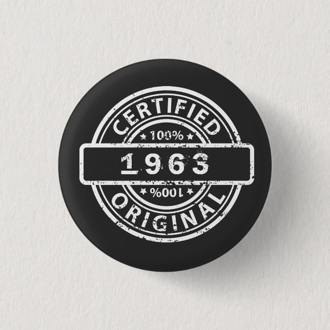 Zertifiziertes Original benutzerdefinierbar Button (Vorderseite)