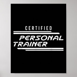 Zertifiziertes Personal Trainer Fitness Instructor Poster