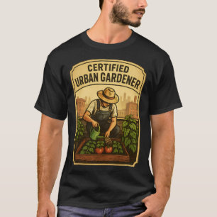 Zertifiziertes Städtefutter, Männergrundsatz - T - T-Shirt