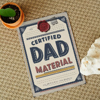 Zertifiziertes Vater Material Vintag Vatertag