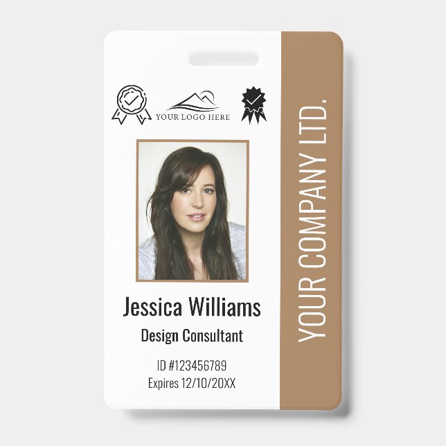 Zertifizierungsangabe für das benutzerdefinierte M Ausweis (Vorderseite)