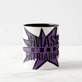 Zertrümmern der Patriarchy Zweifarbige Tasse