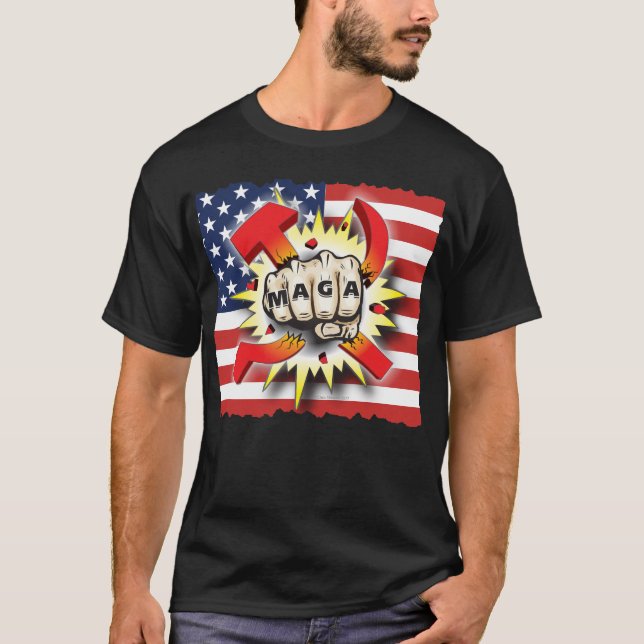 ZERTRÜMMERN-KOMMUNISMUS machen Amerika große T-Shirt (Vorderseite)