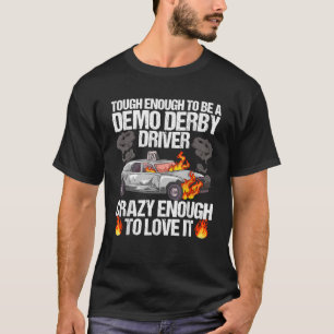 Zertrümmerte Autos Abbruch-Derby-Angebot für eine T-Shirt