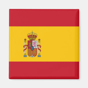 zES001 SPANISH FLAG, Spain, Fridge Magnet
