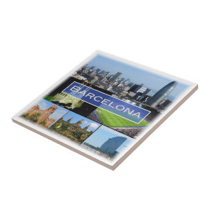 zES003 BARCELONA Spanien, Fliese