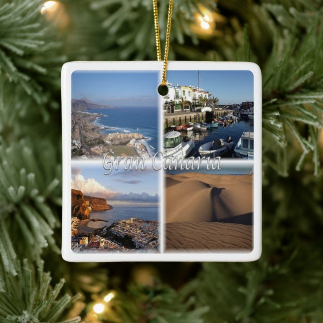 zES005 GRAN CANARIA, Kanarische Inseln, Spanien, Keramikornament (Baum)